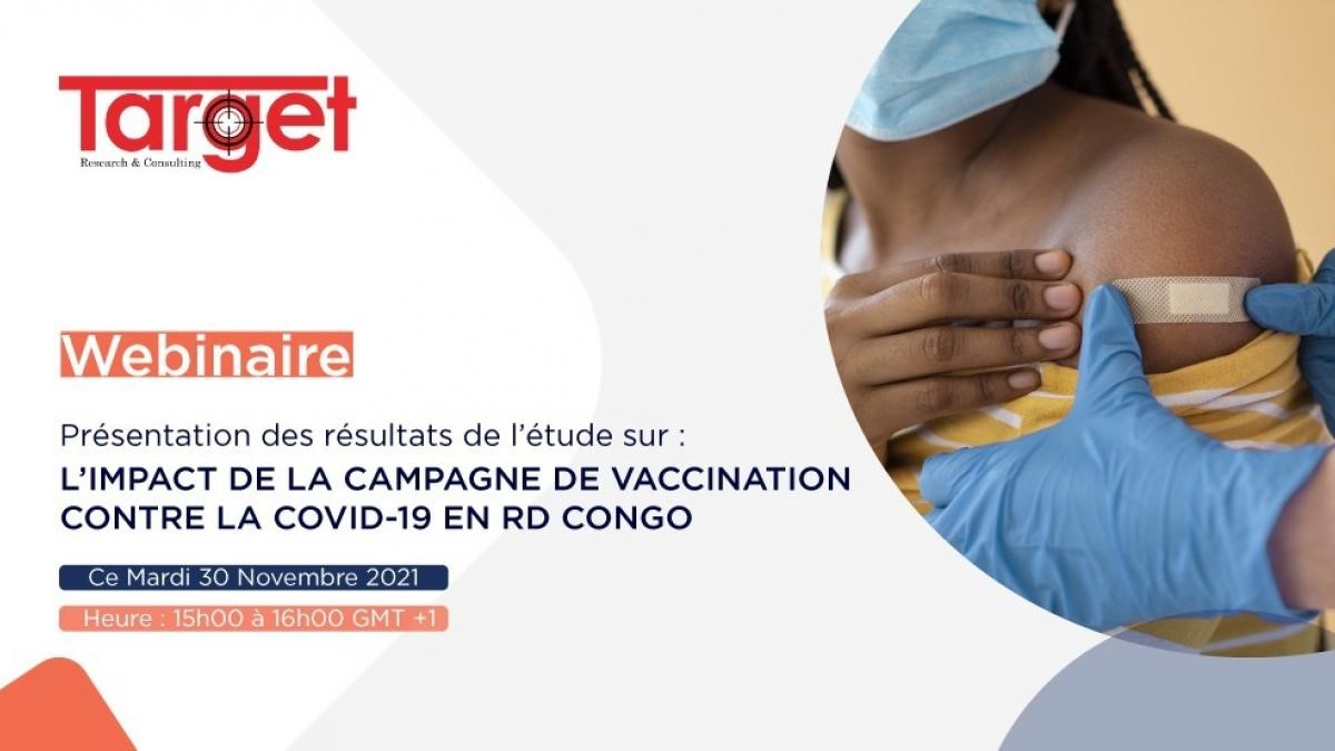 Target présentera un webinaire sur l’impact de la campagne de la vaccination contre la Covid-19 en RDC